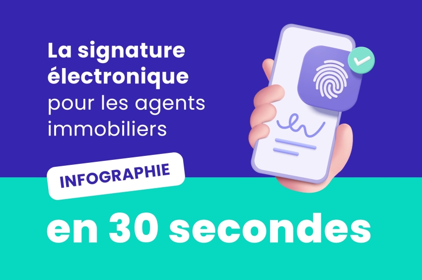 [INFOGRAPHIE] La signature électronique pour les agents immobiliers en 30 secondes