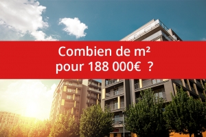 Combien de m² pour 188 000€ ?