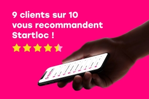 9 clients sur 10 recommandent l’application Startloc 